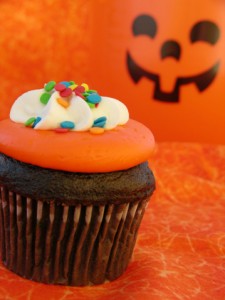 Cupcake cioccolato halloween