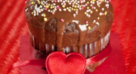 muffin glassa cioccolato nocciola San Valentino