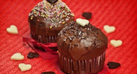 muffin glassa cioccolato nocciola San Valentino