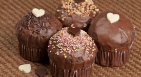 muffin glassa cioccolato nocciola San Valentino