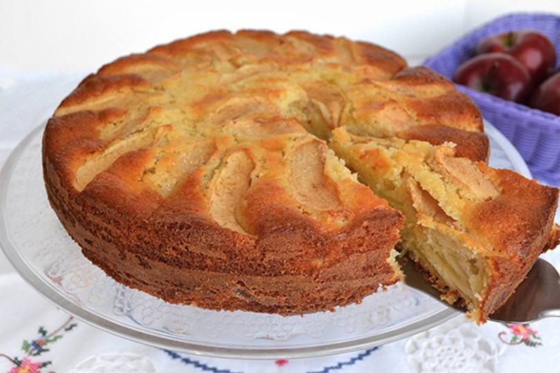 Torta di mele senza zucchero e burro